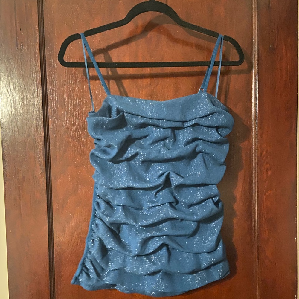 Blue Shimmer Tank Top
